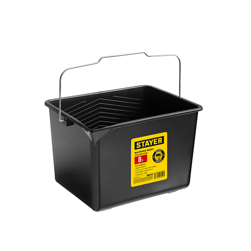 Ведро малярное, насечки для прокатки валика, 8л, STAYER: фотография 1