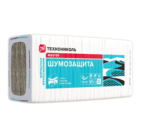 Плита минераловатная 36PN Технониколь Шумозащита 10-1200х610х50мм, 7,32м²/уп, 0,366м³/уп : фотография 1