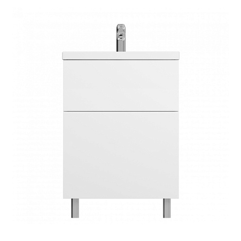 Тумба под раковину 60 AM.PM Gem M90FSX06022WG32 напольная белый глянец: фотография 1