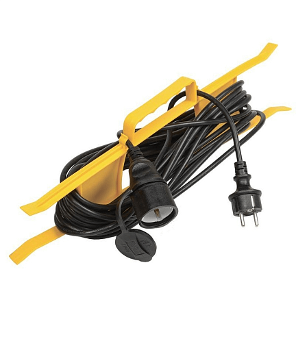 Удлинитель-шнур на рамке УР10 с заземлением IP44 УР10 ПВС 3х1мм² 10м IEK WKF14-10-01-10-44: фотография 1