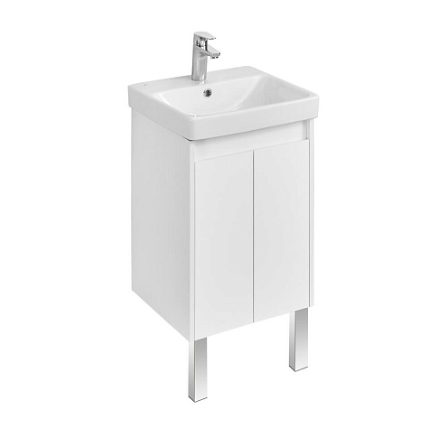 1A2787K0SD010 Набор: Тумба-умывальник Сканди Doors 45 Белый/ Раковина Адриана : фотография 1