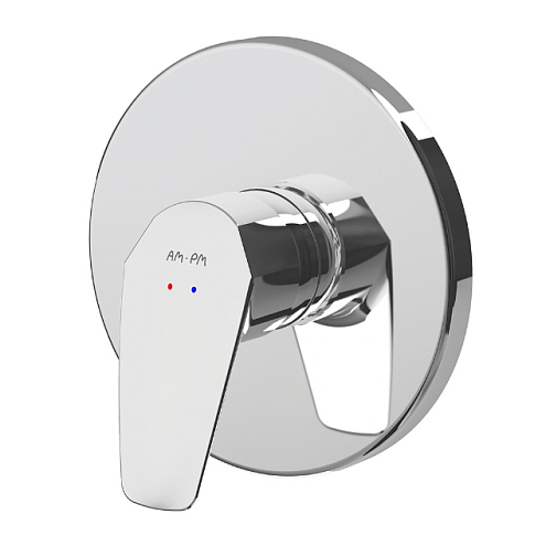 F9065000 Gem, cмеситель д/душа, монтируемый в стену, хром, шт: фотография 1