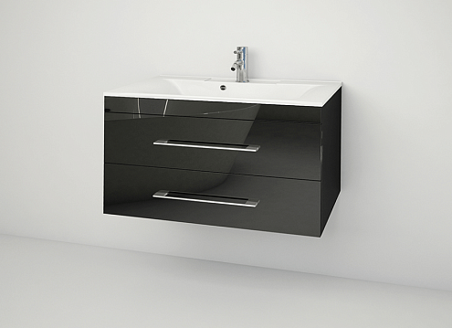 Тумба Элен 75 арт.115 черная: фотография 1