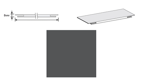 Добор "Т" ПЭТ Stormy Silk МДФ 2070х150х8 : фотография 1