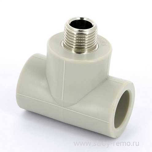 Тройник с переходом на металл наружная резьба 25x3/4" FV-plast: фотография 1