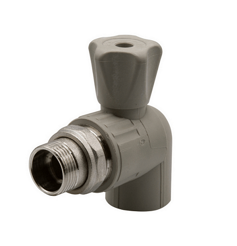 Кран американка шаровый 25х3/4'' угловой EVER plast   : фотография 1