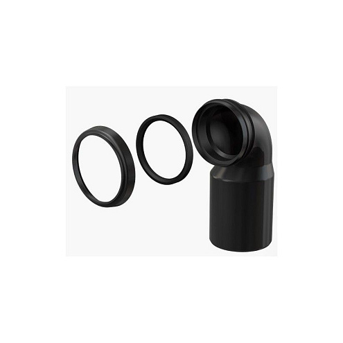 Колено стока, комплект 90/110 Alcaplast M906: фотография 1