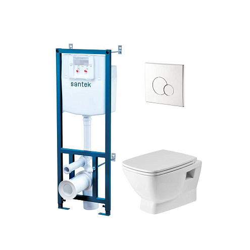 Комплект инсталляции с унитазом Santek Нео rimless Пэк: фотография 1