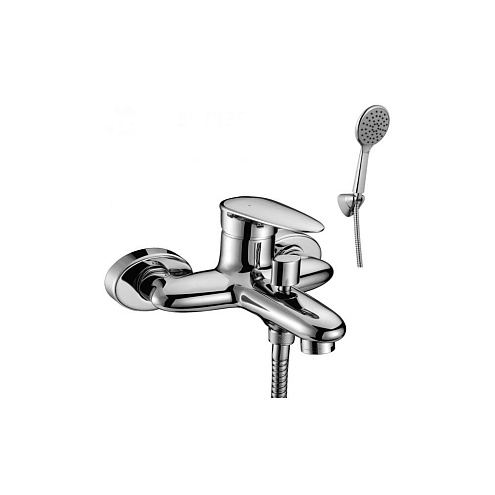 LM4402C "Статус" Смеситель для ванны, с коротким изливом, с аксессуарами, хром: фотография 1