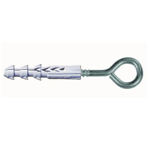 Крюк-кольцо с дюбелем  8мм, 3шт: фотография 1