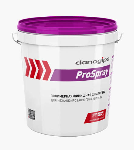 Шпатлевка для механизированного нанесения финишная готовая Danogips ProSpray 25кг: фотография 1