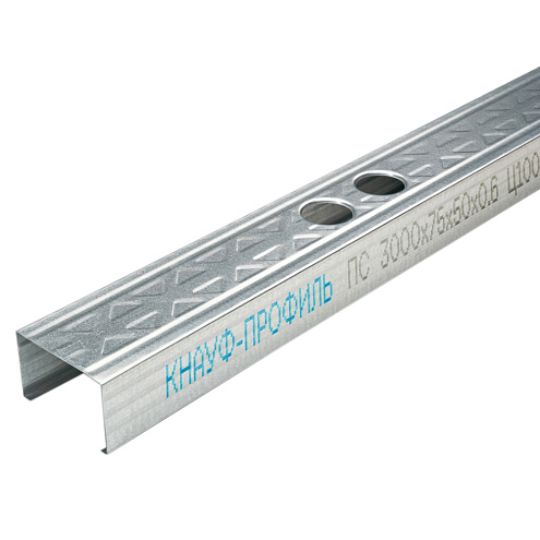 Профиль стоечный Knauf 75x50 ПС L=3м 0,6мм : фотография 1