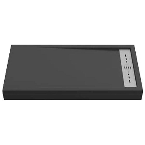 Поддон литьевой Stella Чёрный 1400x700: фотография 1