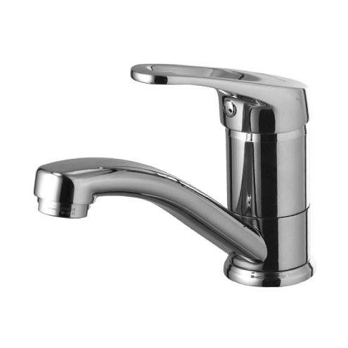 LM3107C "Омега" Смеситель для умывальника с поворотным изливом, хром: фотография 1