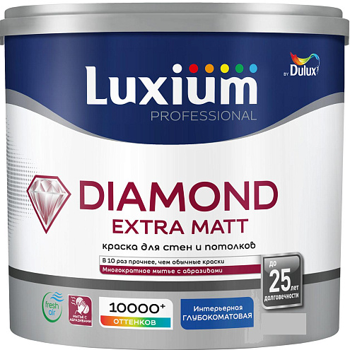 Краска Luxium Professional Diamond Extra Matt глубокоматовая BC 2,25л: фотография 1