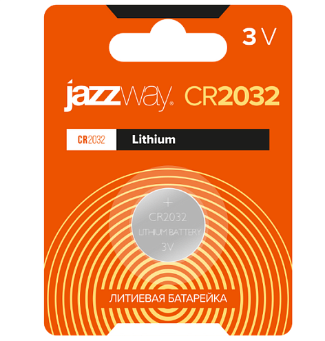 Элемент питания литиевый CR2032 3В BL-1 уп.1шт JazzWay 2852892: фотография 1