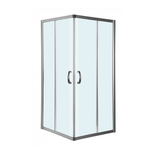 Душевое ограждение без поддона 90x90 AM.PM Bliss L W53G-303-090MT профиль хром: фотография 1