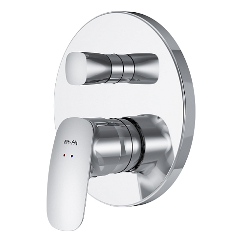 F71A85000 Spirit V2.1, cмеситель д/ванны/душа монтируемый в стену, хром, шт.: фотография 1