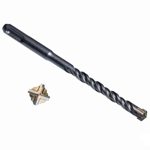 Бур SDS-plus по бетону 4 резца, 6х110мм, РемоКолор: фотография 1