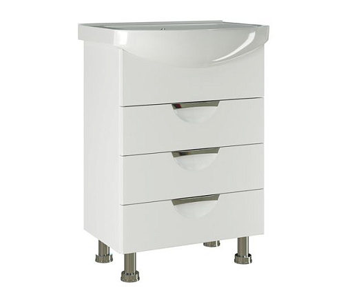 Тумба "ЭТЬЕН-60" под умывальник Элеганс-60 ПВХ-фасад, корпус: фотография 1