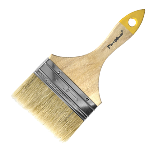 Кисть "Любитель", 100мм, натуральная щетина, для всех ЛКМ, РемоКолор: фотография 1