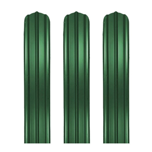 Штакетник Прованс 100мм  фигурный рез, 0,45  зеленый мох (RAL 6005) 1,5м: фотография 1