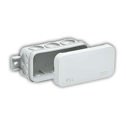 Коробка распределительная ОП 43х80х35мм 10 вводов IP54 бел. Ruvinil 67091Б: фотография 1