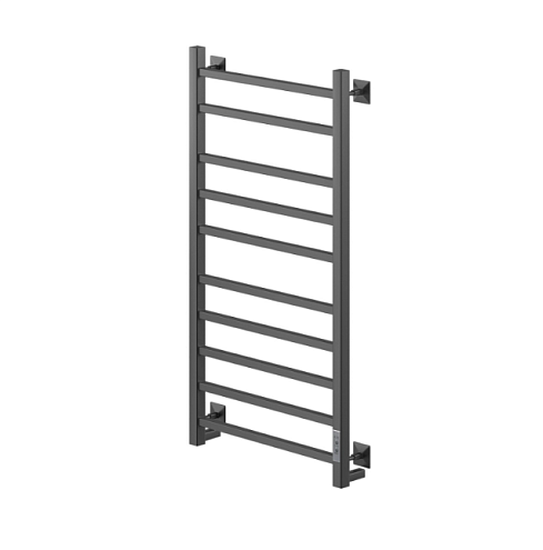 Полотенцесушитель Mixline Fortune 100х50 таймер, 555 Вт, 10 перекладин, электрический черный: фотография 1