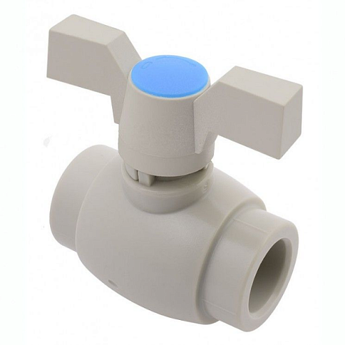 Кран пластиковый шаровой с бабочкой 20 FV-Plast: фотография 1