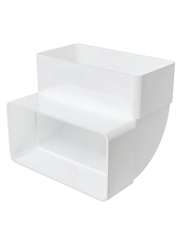 Плоское колено вертикальное 612КВП 120х60 ERA: фотография 1