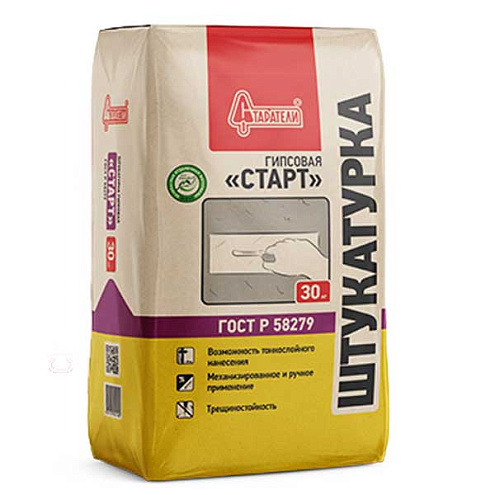 Штукатурка гипсовая Старатели "Старт" 30кг : фотография 1
