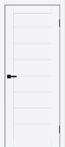 Дверь ПЭТ Браво-20 White Silk 2000х800 : фотография 1