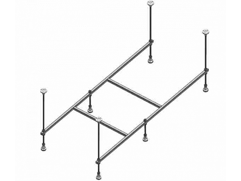 Сборный каркас к ванне Aquatek Ника 160 (шпильки): фотография 1