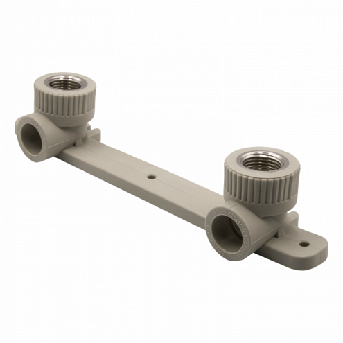 Уголок комбинированный внутренняя резьба 20х1/2'' с креплением двойной EVER plast   : фотография 1