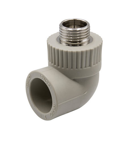 Уголок комбинированный наружная резьба  25х1/2'' EVER plast   : фотография 1