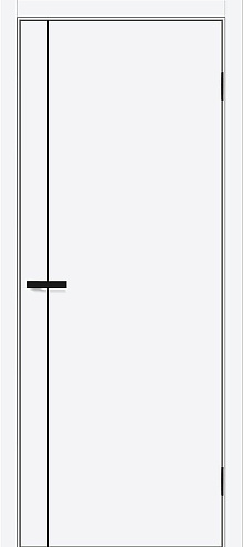 Дверь ПЭТ Браво-0.10.П White Silk 2000х800: фотография 1