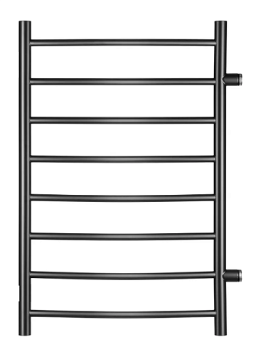 Полотенцесушитель Temark Классика (К-4) 500х800 D32/18мм, боковое подключение, чёрный матовый, прямые: фотография 1