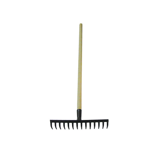 Грабли с витым зубом ГК-14, нержавейка с черенком, 1200мм: фотография 1