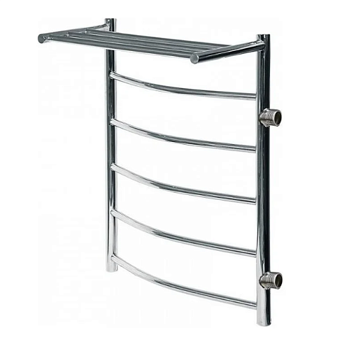 Полотенцесушитель Temark Классика (КП-2) 500х600  боковое правое подключение, с полкой, Дуга: фотография 1