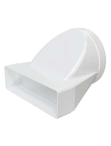 Соединитель плоского канала с круглым 620СП16КП D160 эксцентриковый 204х60 ERA: фотография 1