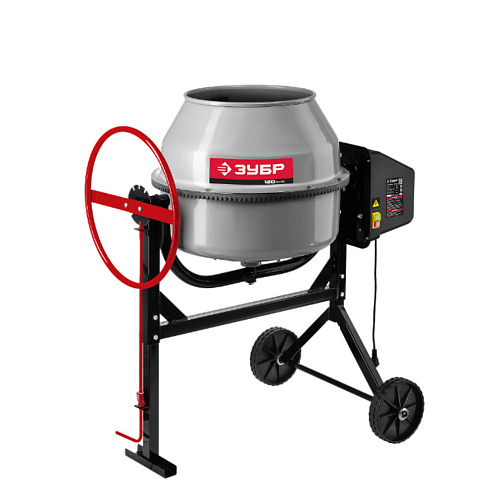 Бетоносмеситель с чугунным венцом 120 л, 550 Вт, ЗУБР: фотография 1