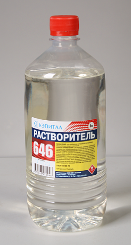 Растворитель 646 Кэпитал, бутылка пэт, 1л : фотография 1