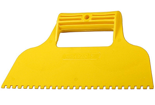 Шпатель пластмасса зубчатый 8х8, 230мм, STAYER: фотография 1