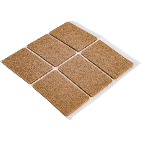 Пункт фетровый самоклеящийся  35х55мм светло-коричневый, 4шт "Element": фотография 1