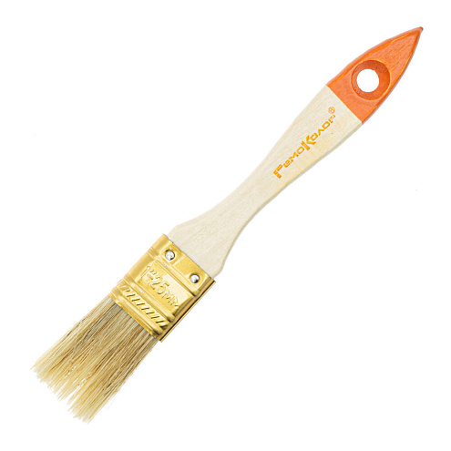 Кисть "Стандарт",  25мм, натуральная щетина, для всех ЛКМ, РемоКолор: фотография 1