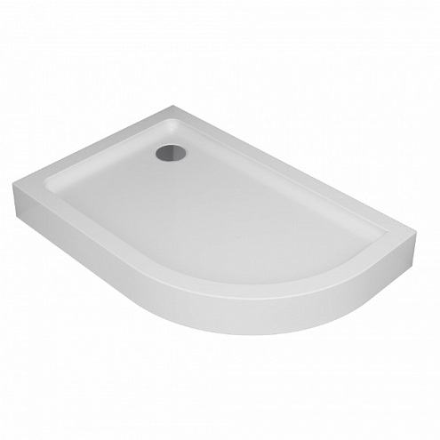 Поддон душевой 80x120 AM.PM Like W83T-302L120W белый, левосторонний: фотография 1