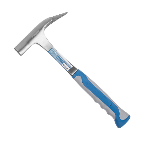 Молоток-кровельщика 600г, цельнометаллический, 2х-компонентная ручка, РемоКолор: фотография 1