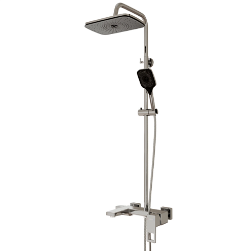 Душевая система Mixline ML2409 смеситель 35к с изливом+лейка 3 режима+душевой шланг+тропический душ: фотография 1