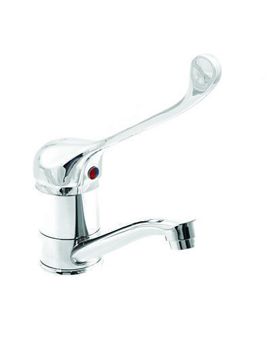 Смеситель Кухня СТК-635 (рег.№468190) "MODERN" шар. d-40  SB35   короткий нос (на гайке) Хирургический: фотография 1