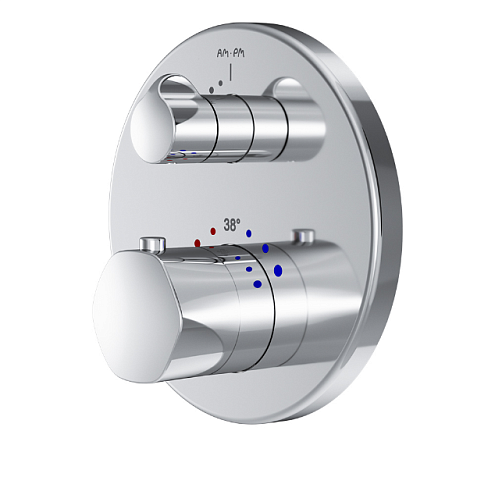 F9075600 Gem смеситель д/душа с термостатом, монтируемый в стену, хром, шт: фотография 1